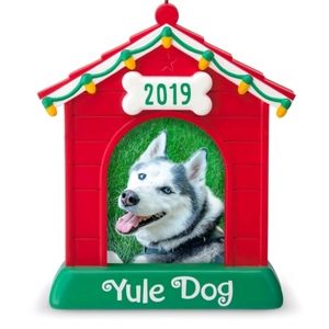 NWT Hallmark 2019 Yule Dog Photo Ornament